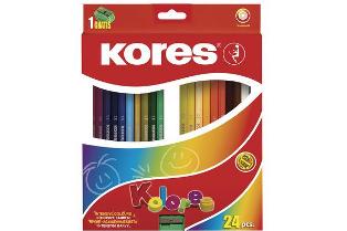 Kores Farbstifte, KOLORES Buntstifte3-eckig, 24 Farben