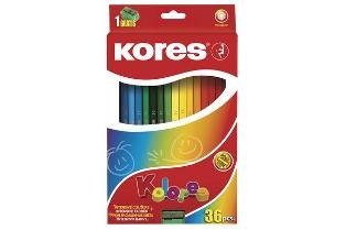 Kores Farbstifte, KOLORES Buntstifte 3-eckig, 36 Farben