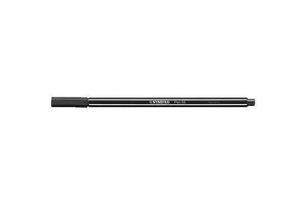 STABILO Filzstifte, Faserschreiber Pen 68, schwarz, 1.0mm