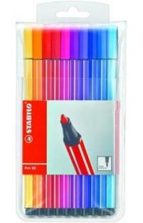 STABILO Filzstifte, Faserschreiber Pen 68, 20 Farben, 1.0mm