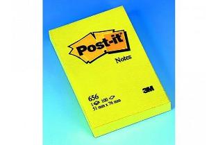 3M Haftnotizen, Post-It Notes, gelb, 51mm x 76mm, 100 Blatt