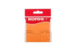 Kores Haftnotizen, Notes, neon orange, 80 Blatt, 75mm x 75mm