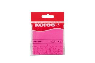 Kores Haftnotizen, Notes, neon pink, 80 Blatt, 75mm x 75mm