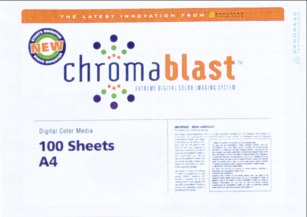 Sawgrass Chromablast-Papier, Chromablast, fr Ricoh Gel- und Epson Drucker, A4