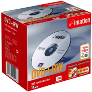 Imation Optical Disc, DVD+RW, 8-fach, wiederbeschreibbar, 4.7GB, 10er Pack JewelCase