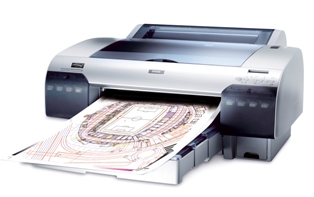 Epson Grossformatdrucker, Micro Piezo Technologie, 2880 x 1440dpi, max. 430mm Papierbreite