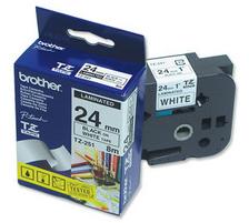 Brother P-touch Tape, schwarz/weiss, 24mm x 8m