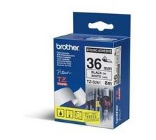 Brother P-touch Tape, schwarz/weiss, 36mm x 8m, Strong Adhesive