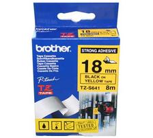 Brother P-touch Tape, schwarz/gelb, 18mm x 8m, Strong Adhesive