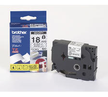 Brother P-touch Schriftband-Drucker Zubehr, schwarz/weiss Security-Tape, 18mm x 8m
