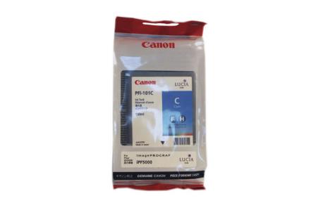 Canon Tintenpatrone, cyan, PFI-101C, 130ml