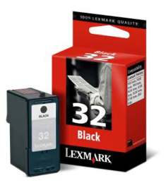 Lexmark Tintenpatrone, schwarz, Nr. 32, 230 Seiten