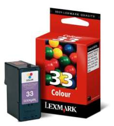 Lexmark Tintenpatrone, farbig, Nr. 33, 220 Seiten