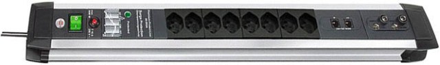 Brennenstuhl berspannungsschutz, schwarz/alu, Premium-Protect-Line, 8 Steckdosen