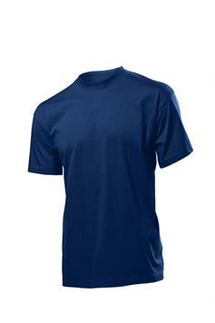 Stedman Tonertransfer - Tshirt, Standard, Baumwolle 155g, navy-blau